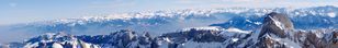 Arlberg - vista panoramica delle alpi austriaci