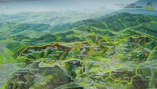 mappa cammino nel Alland