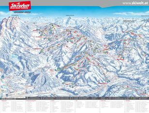 mappa Skiwelt Wilder Kaiser - Brixental